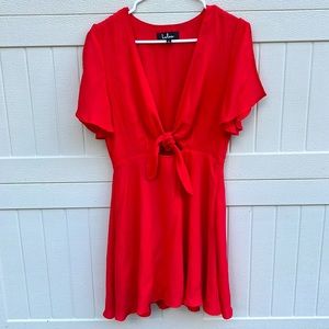 Lulus Sea Day Red tie in front